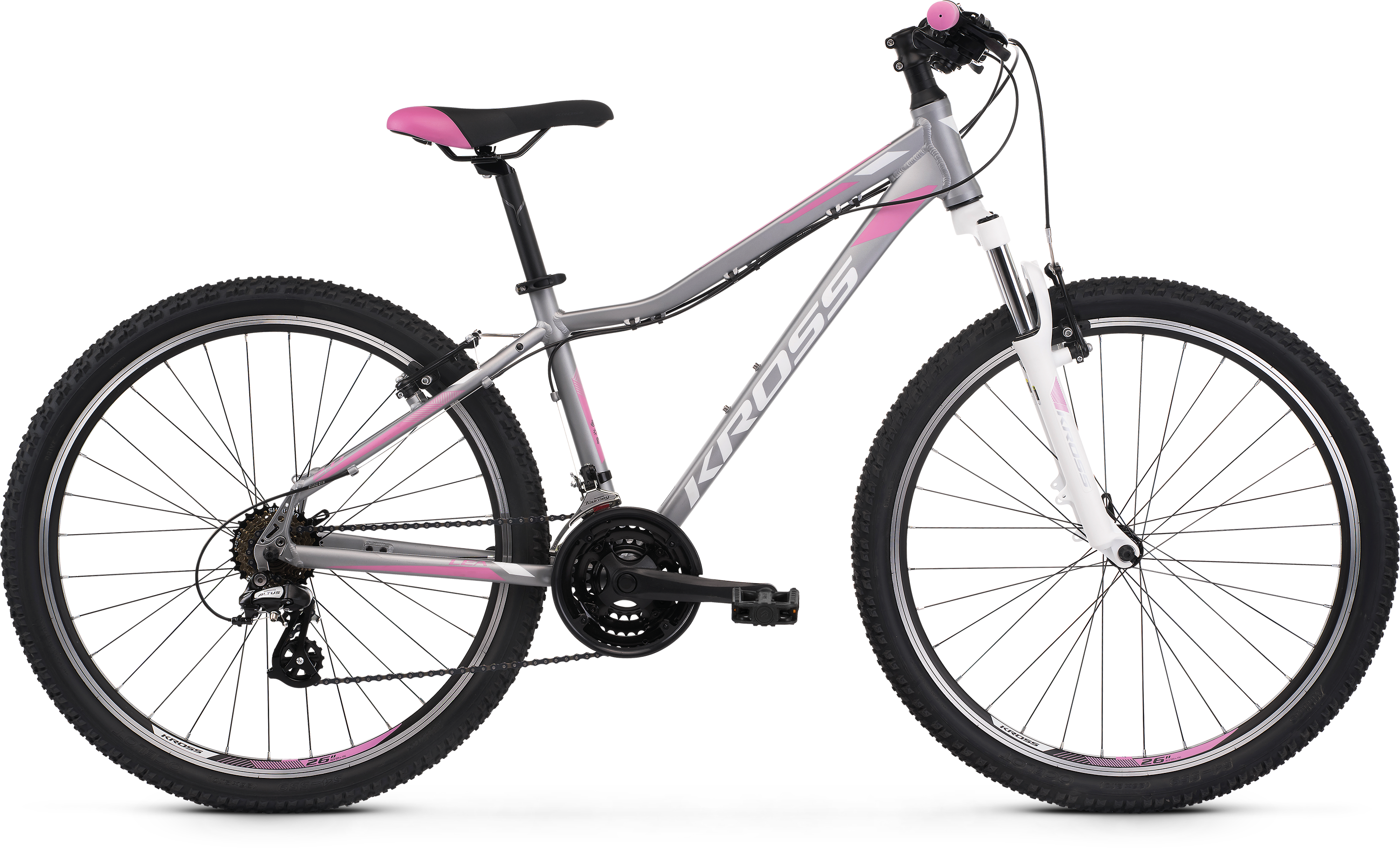 Bicykel Kross Lea 2.0 2022 27,5 silver/white/pink XS 15